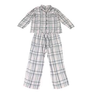 Croft & Barrow Intimates Flannel Sleep Top Pants Pajamas US Womens XL